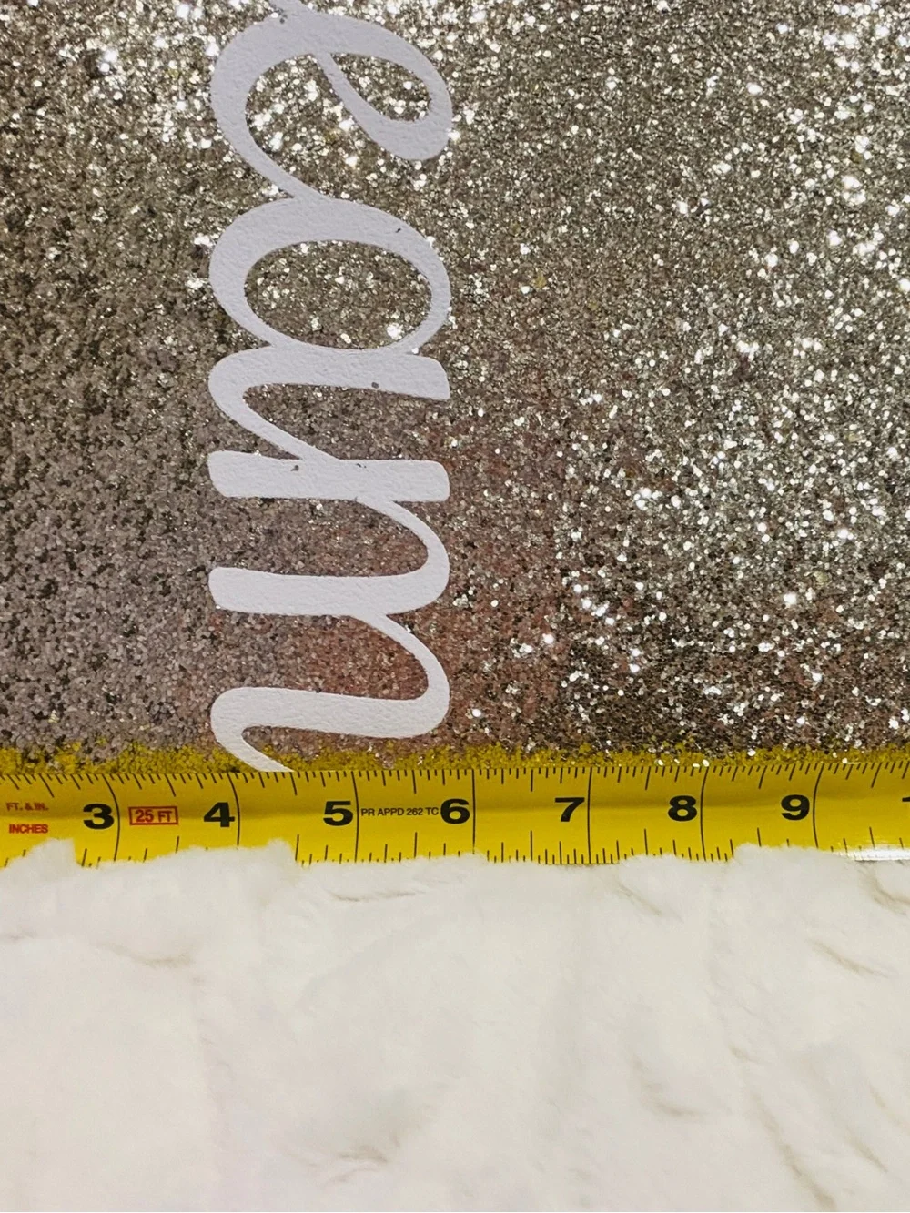 Love/Dream Glitter Wall Art Set Gold Glam Sparkle Decor 2-Piece